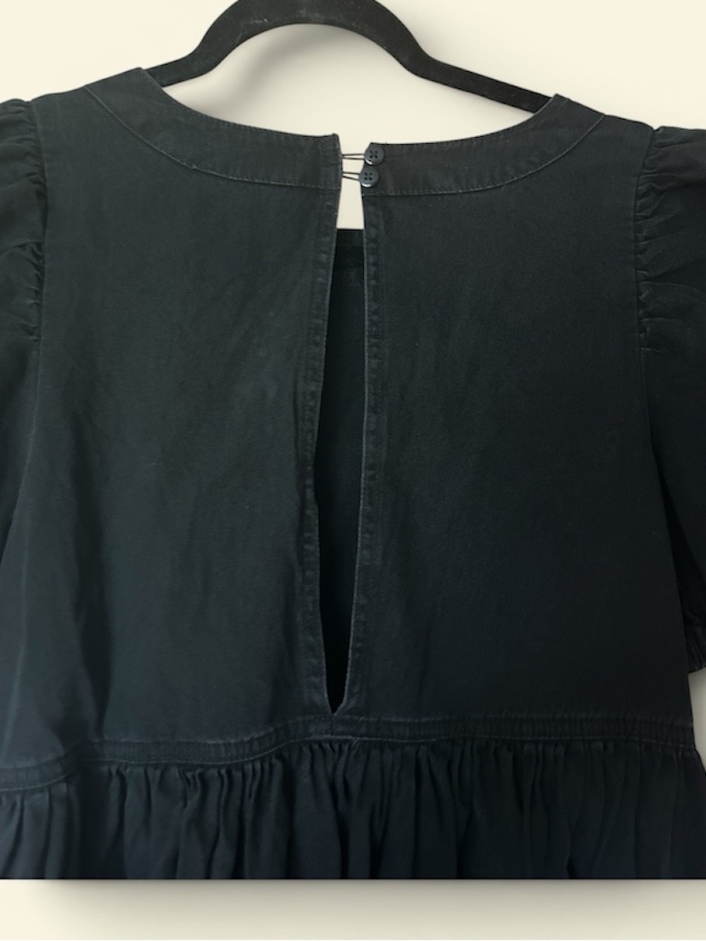 Forever 21 Black Puff-Sleeve Mini Dress - Picture 6 of 6